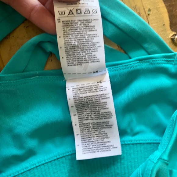 ADIDAS CLIMALITE STRETCH RETRO TEAL YOGA WORKOUT TANK TOP XS - Picture 9 of 15